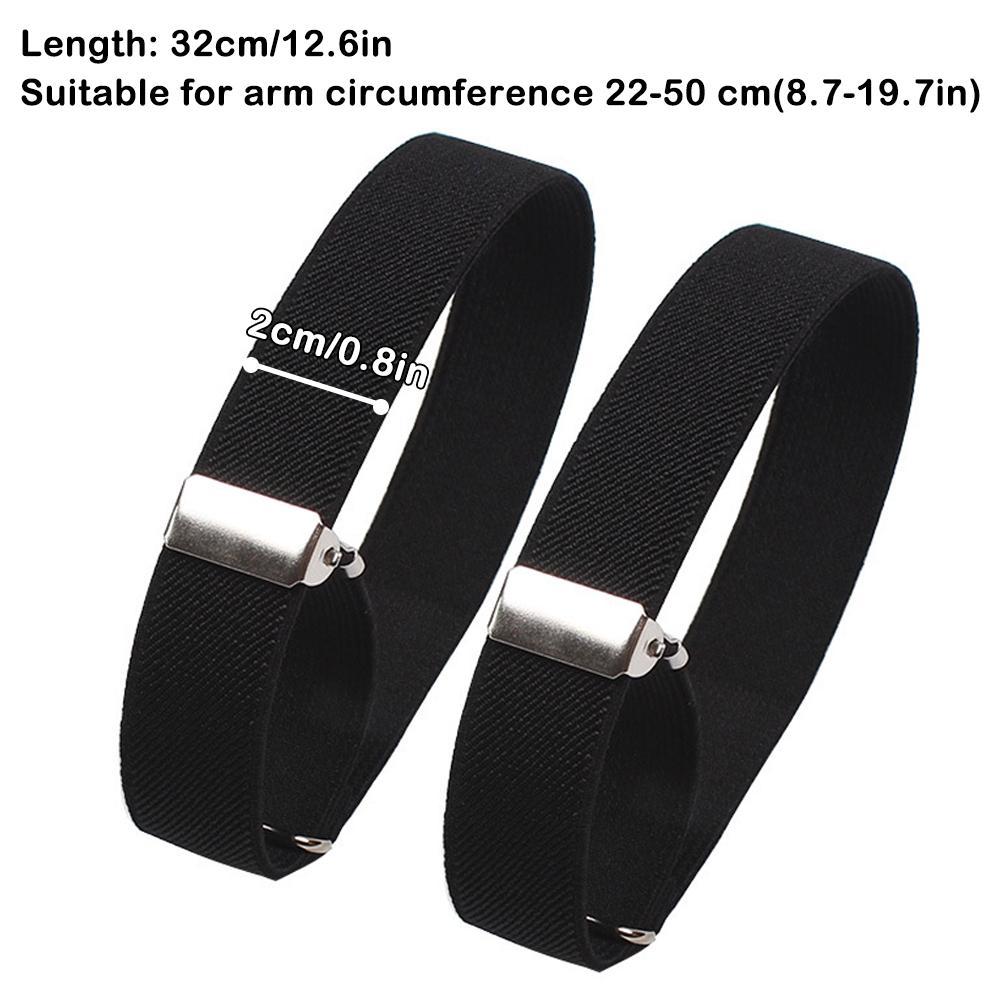 Men'S Accessories Clothing - 2pcs Adjustable Elastic Armband Shirt Sleeve