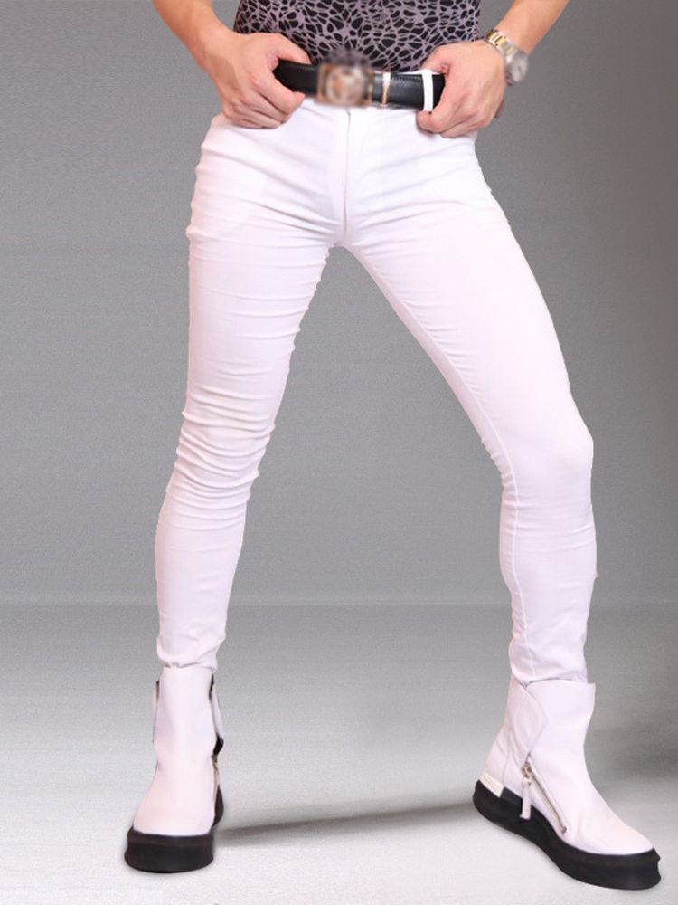 Men'S Accessories For Jeans - M-3XL Mens Elastic Denim Jeans Tights