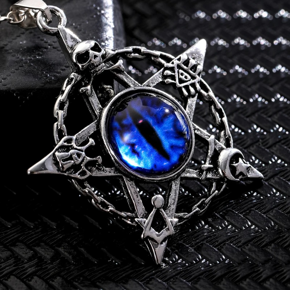 Mens Accessories Style - Five pointed star shaped devil's eye