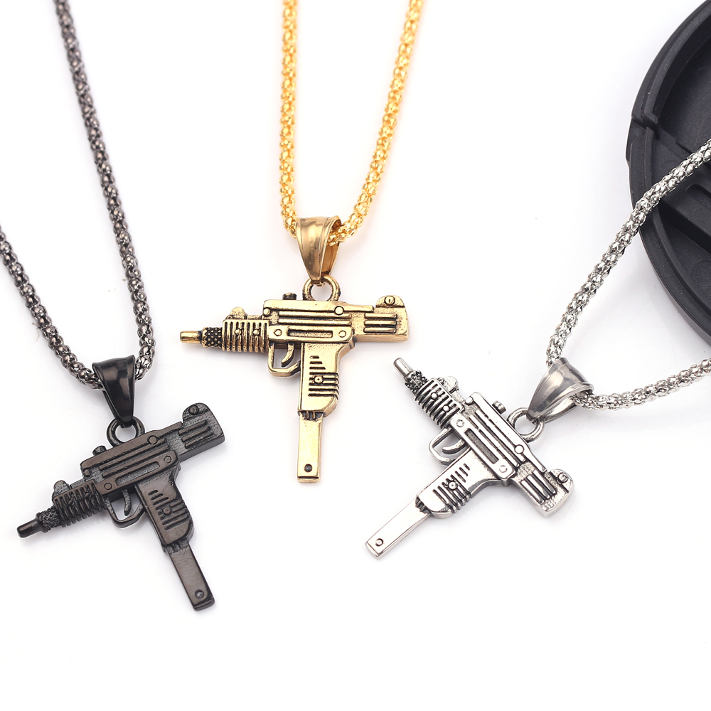 Punk Uzi Pistol Machine Gun Ne - Men Accessories Fashion ulasan dan harga