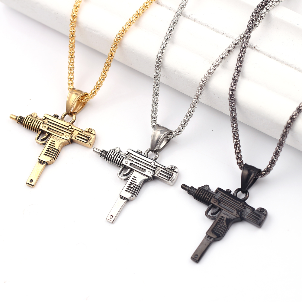 Punk Uzi Pistol Machine Gun Ne - Men Accessories Fashion ulasan dan harga