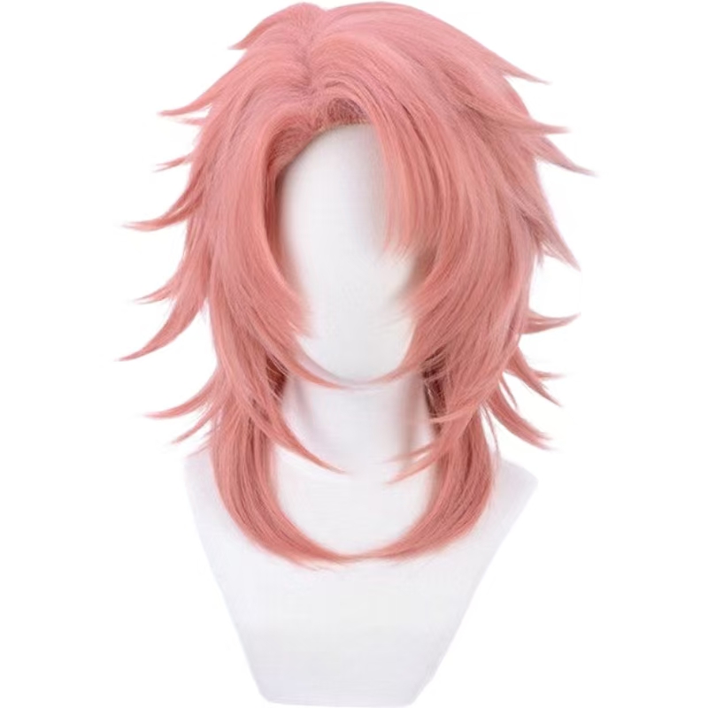 Sabito Cosplay Wig Pink Orange - Mens Accessories Style ulasan dan harga