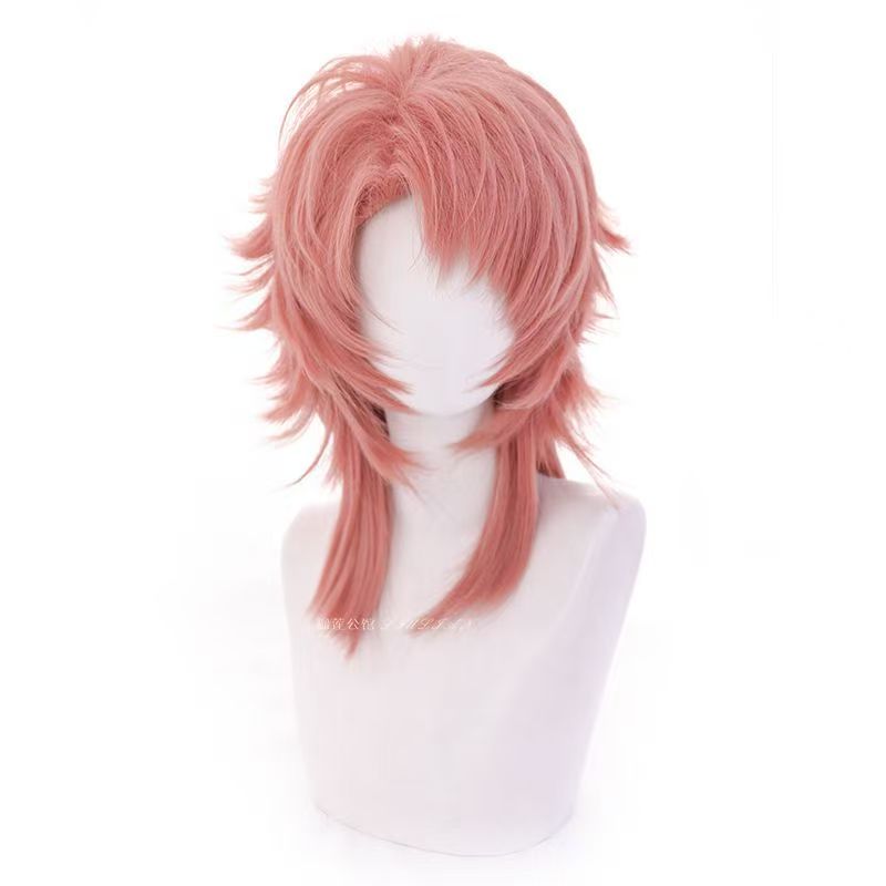Sabito Cosplay Wig Pink Orange - Mens Accessories Style ulasan dan harga