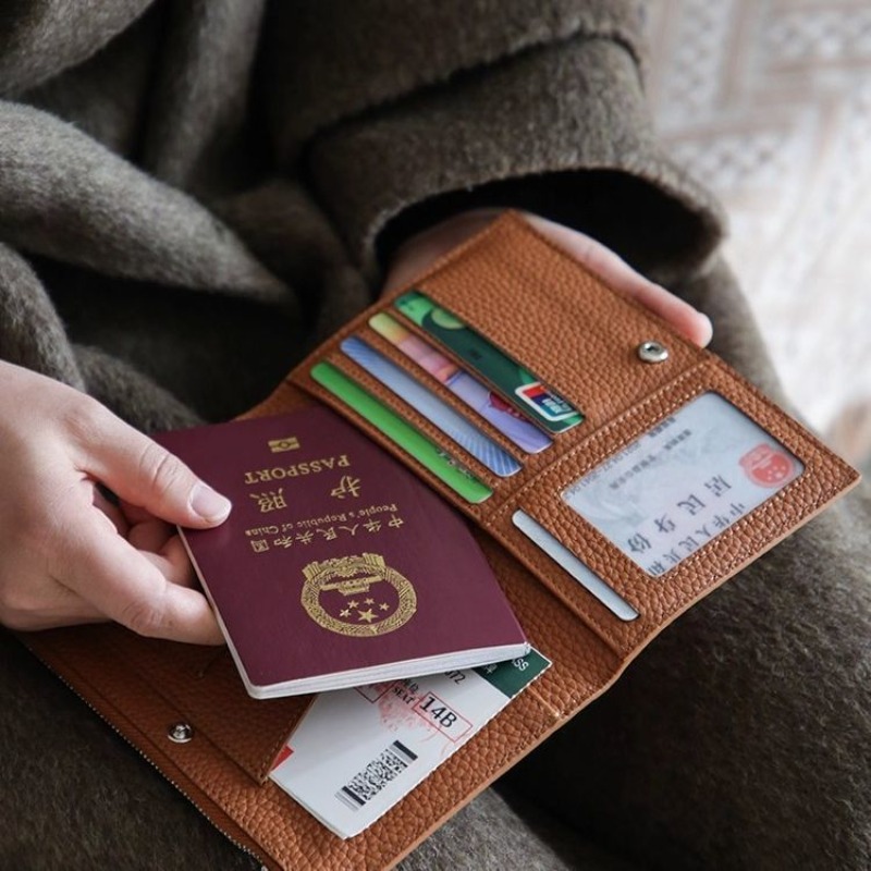 Leather Passport Holder Covers - Men'S Accessories Wallet ulasan dan harga
