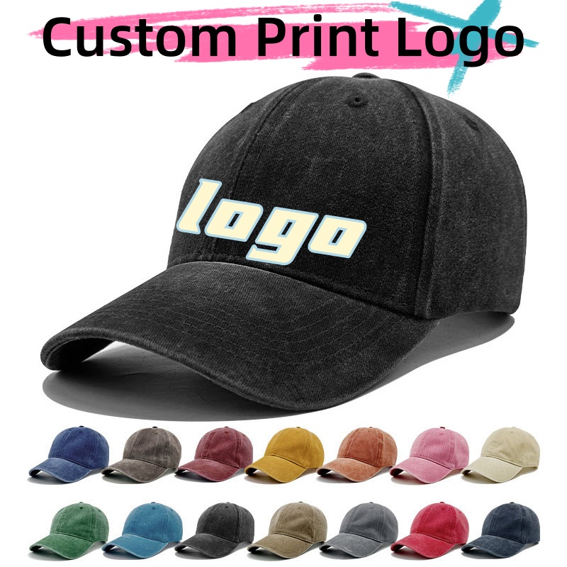 Customized Printed Logo Vintag - Hat Snapback Cap ulasan dan harga