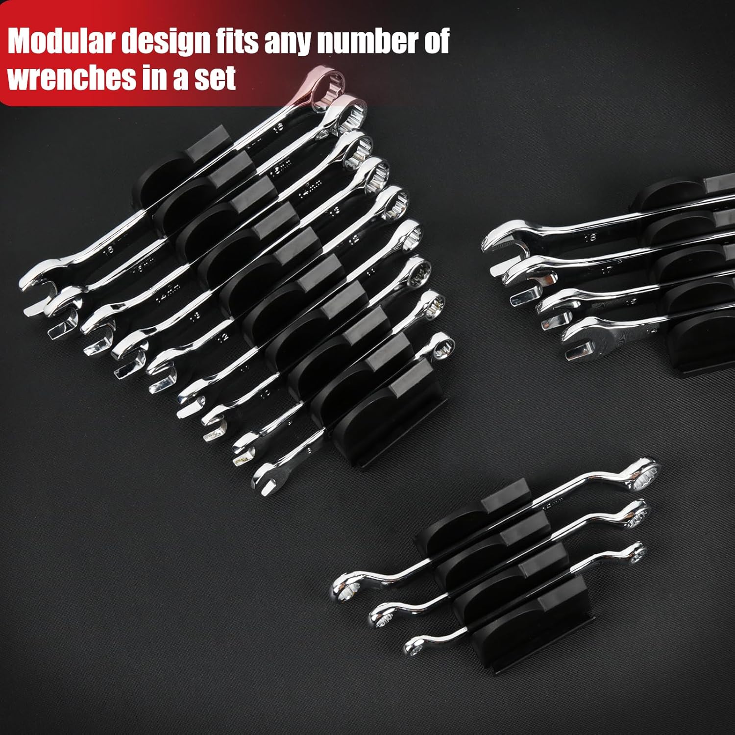 48Pcs Modular Wrench Organizer - Men'S Accessories Organizer Tray ulasan dan harga