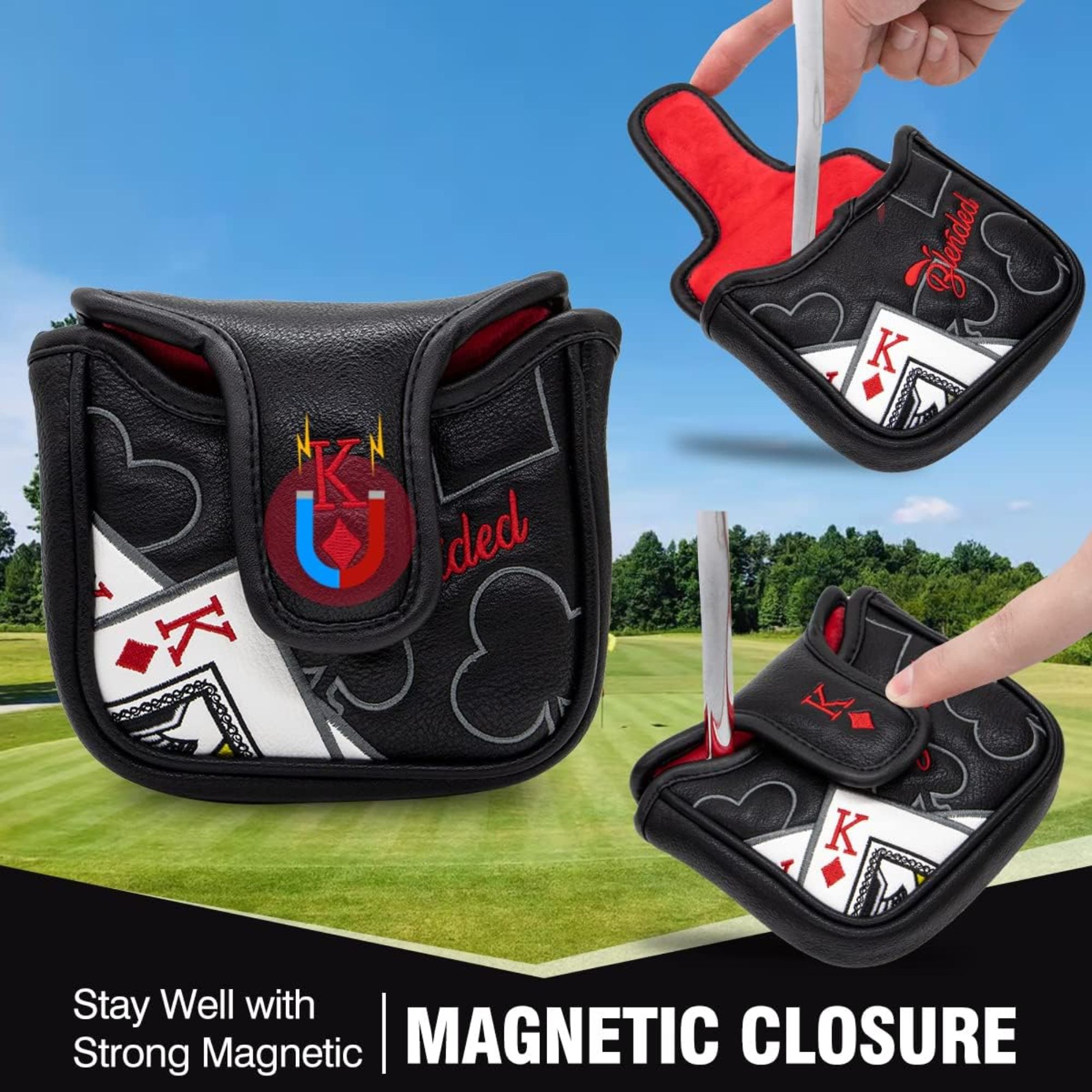 King Of Hearts Embroidered Mal - Men Accessories Brands ulasan dan harga