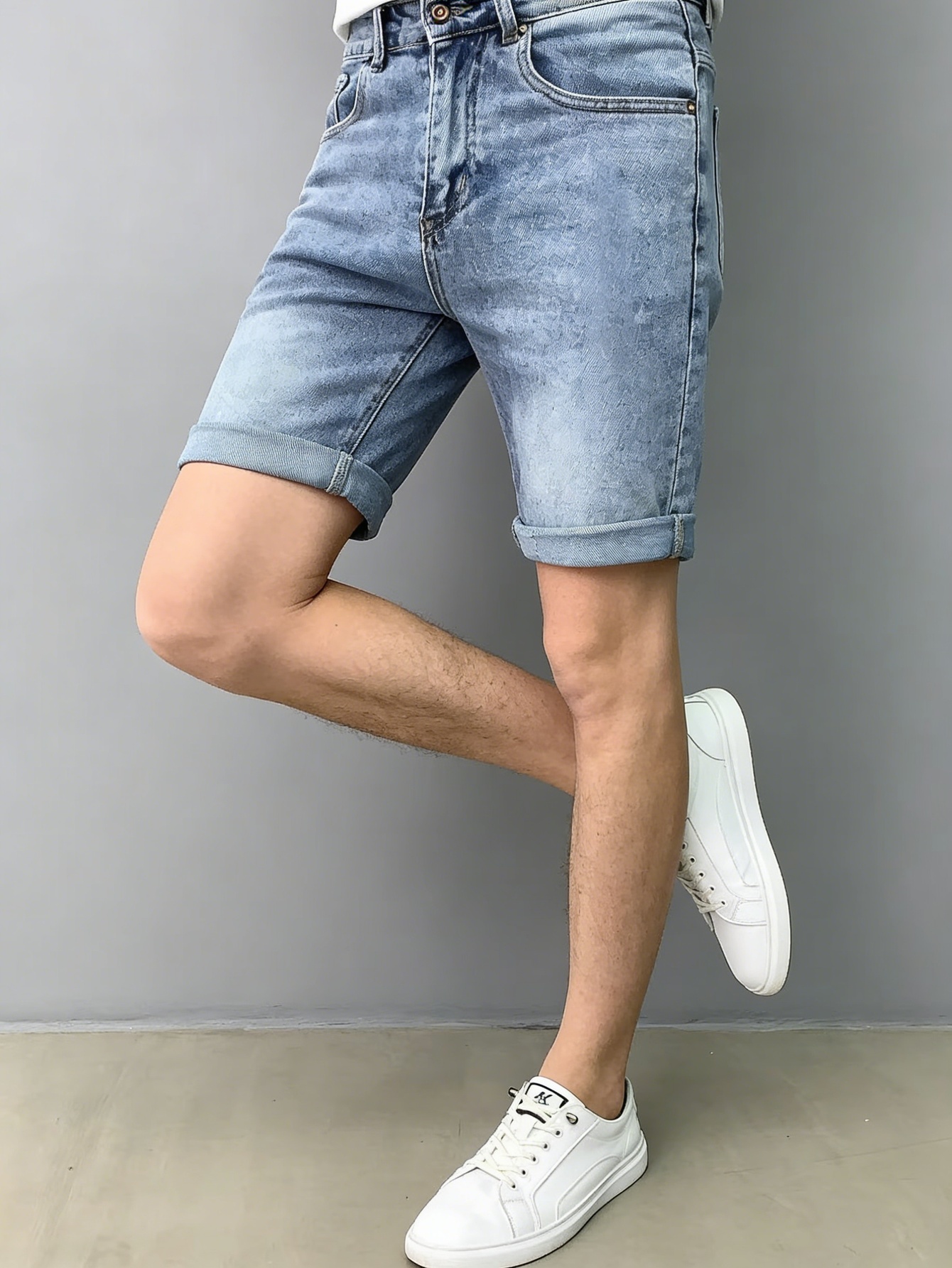 Men Classic Stretch Blue Denim - Men'S Accessories For Jeans ulasan dan harga