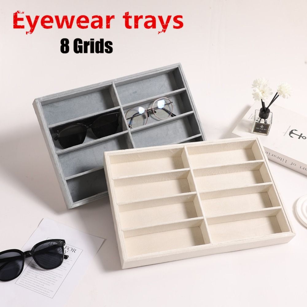 Beige Grey Sunglass Organizer  - Men'S Accessories Organizer Tray ulasan dan harga