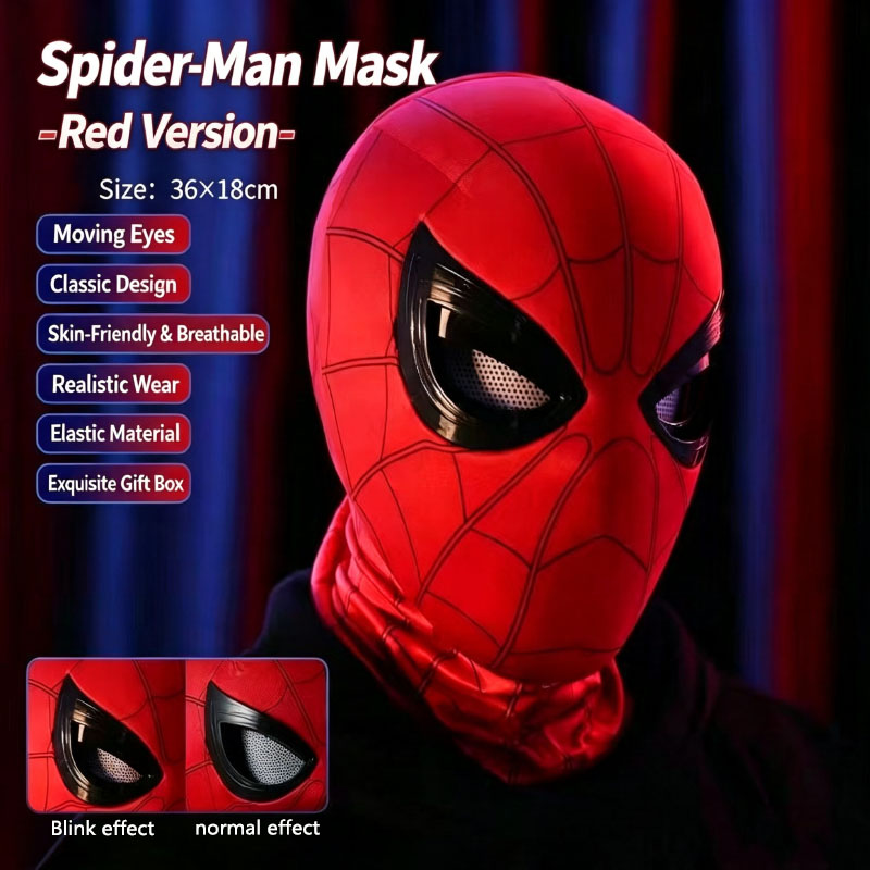 Spider-Man Headgear With Movab - Men'S Accessories Clothing ulasan dan harga