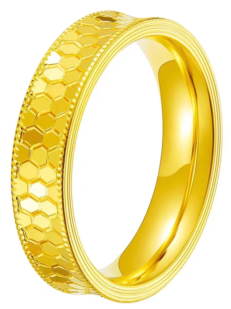 Pure Gold Color Shine Honeycom - Men'S Accessories Dubai ulasan dan harga