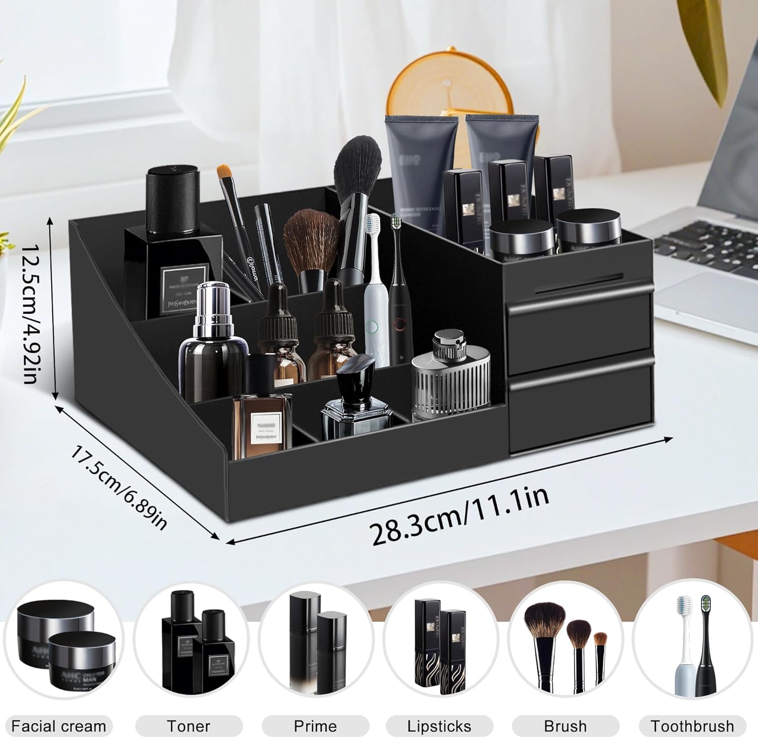 Vintage Bathroom Organizer Cos - Men'S Accessories Organizer Tray ulasan dan harga