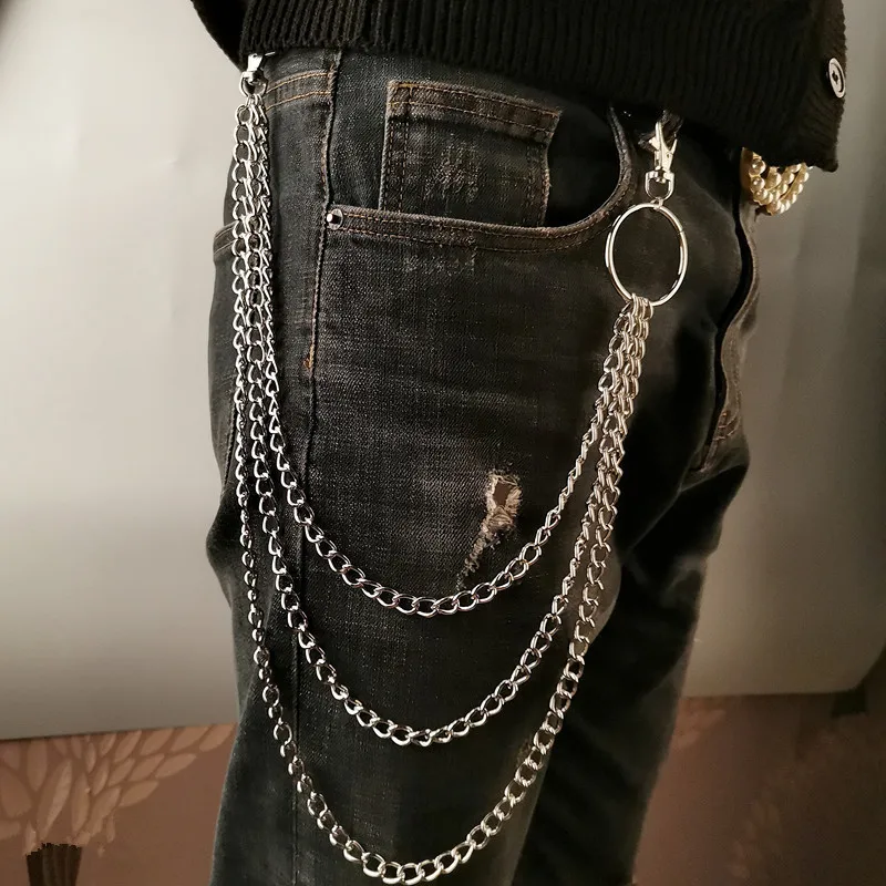 Layer Metal Belt Chain Punk Ho - Men'S Accessories Wallet ulasan dan harga