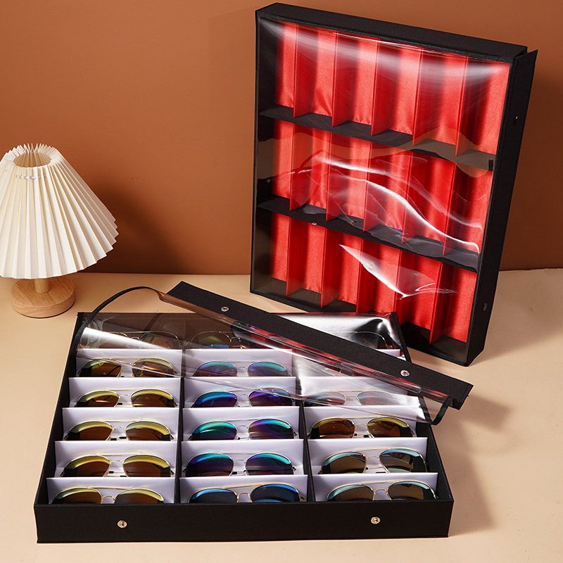 18 Slots /Grid Glasses Storage - Men'S Accessories Organizer Tray ulasan dan harga