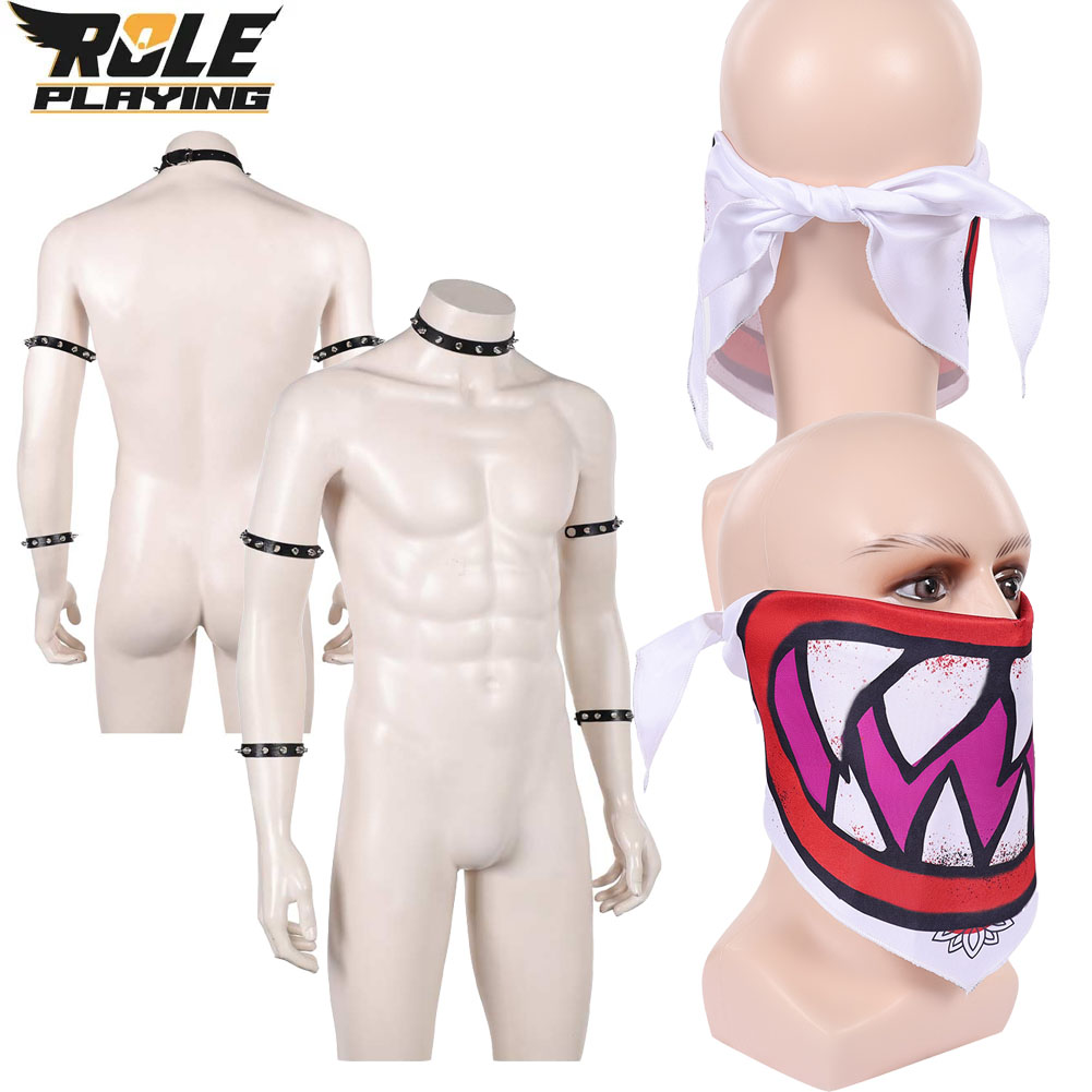 Bowser Jr Cosplay Scarf Mask B - Men Accessories Fashion ulasan dan harga