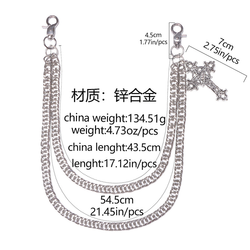 Fashion Punk Metal Pants Chain - Men'S Accessories For Jeans ulasan dan harga