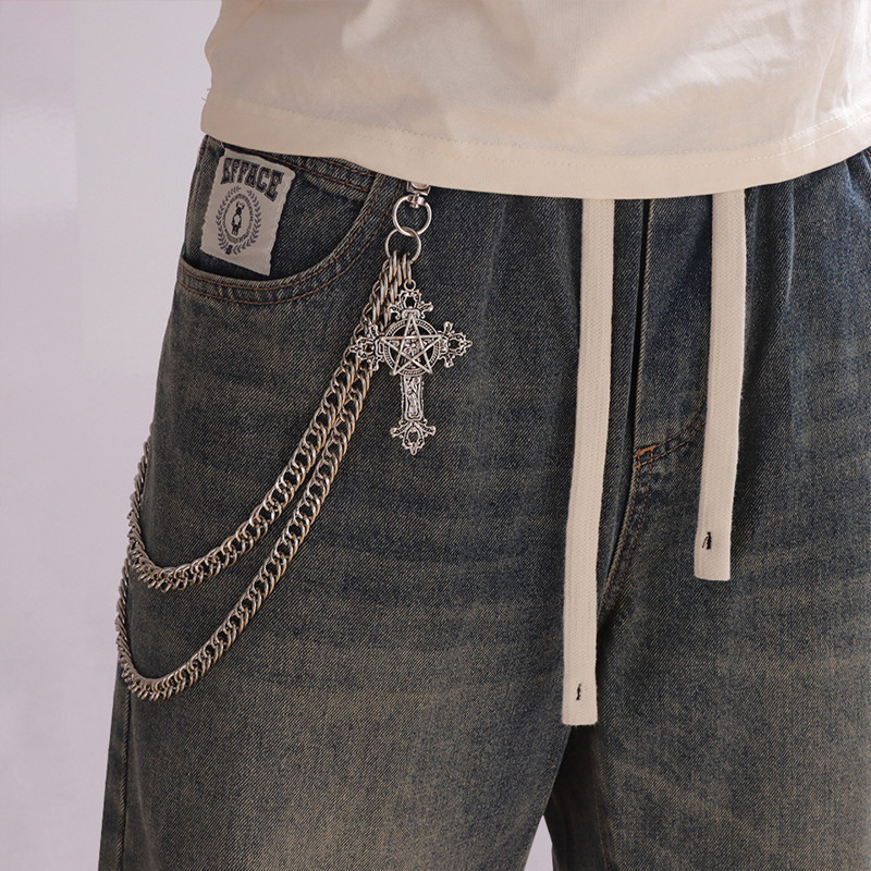 Fashion Punk Metal Pants Chain - Men'S Accessories For Jeans ulasan dan harga