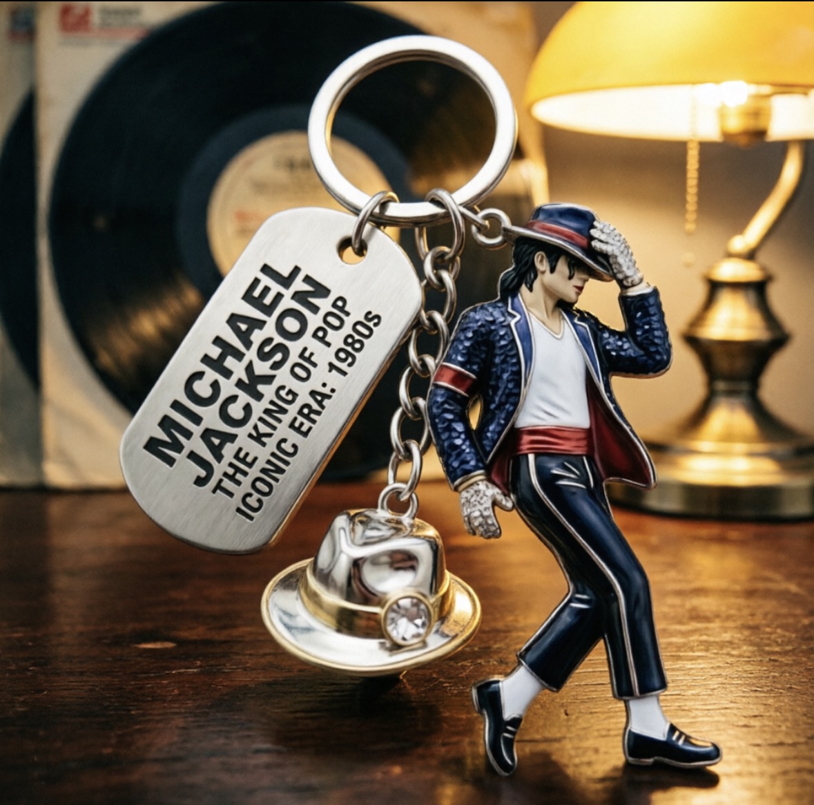 Michael Jackson Keychain, Clas - Men Accessories Fashion ulasan dan harga