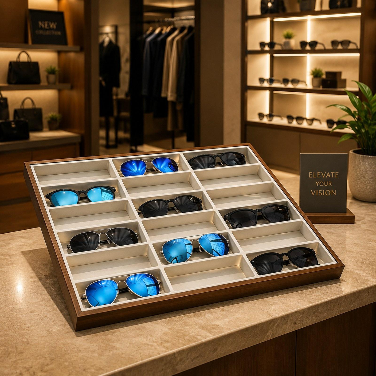 Glasses Display Tray Eyewear S - Men'S Accessories Organizer Tray ulasan dan harga