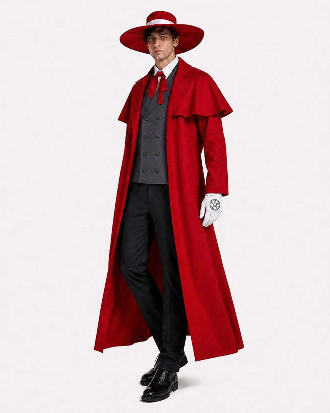 Anime Alucard Cosplay Costume  - Men'S Vampire Accessories ulasan dan harga