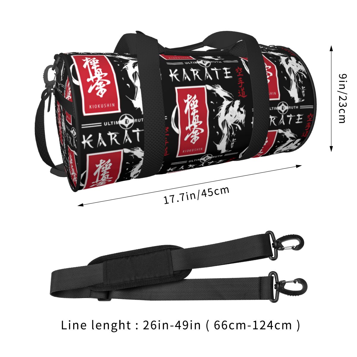 Kiokushin Karate Sport Bags Gy - Men'S Accessories Travel Bag ulasan dan harga