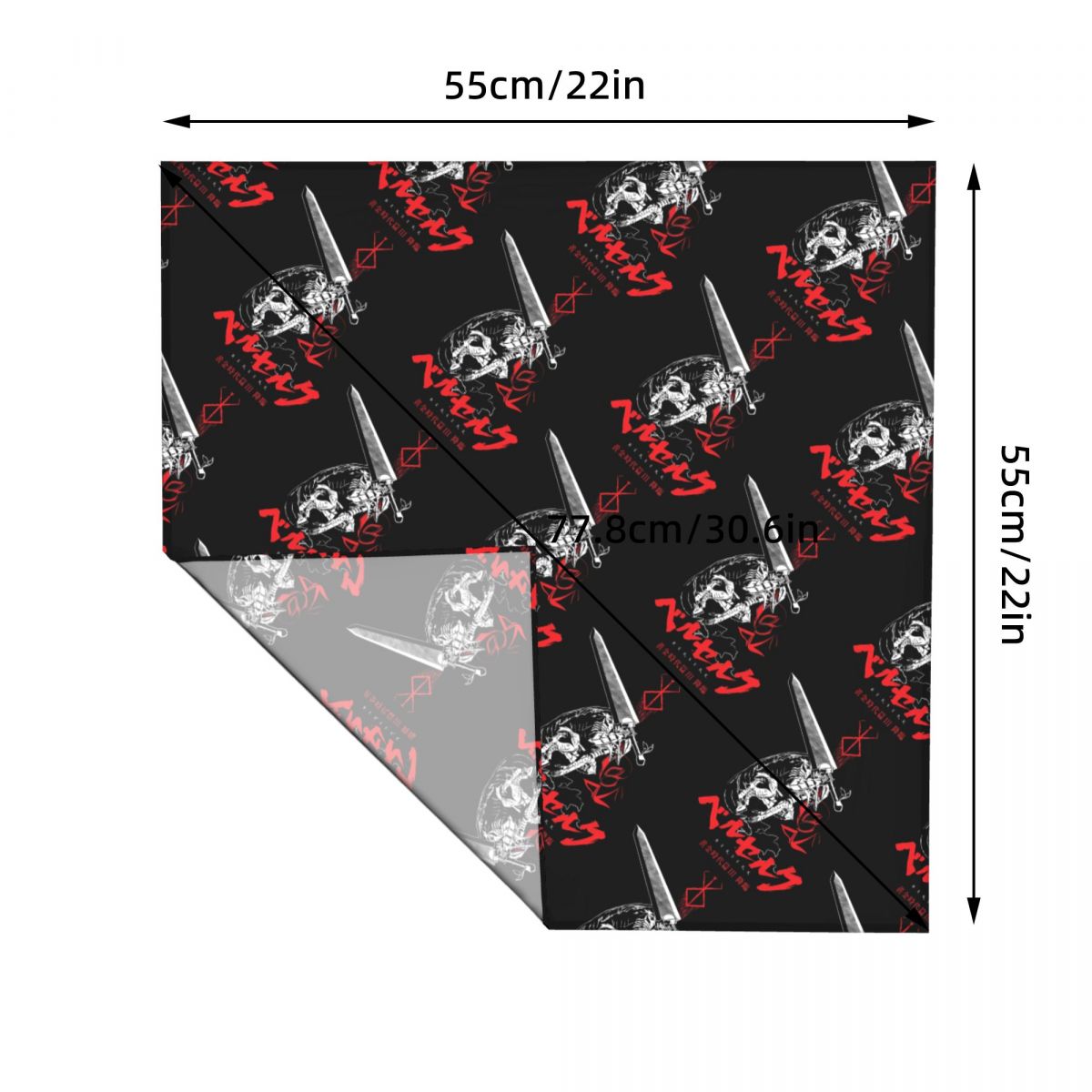 55CM B-Berserks Bandana Holida - Men Accessories Brands ulasan dan harga