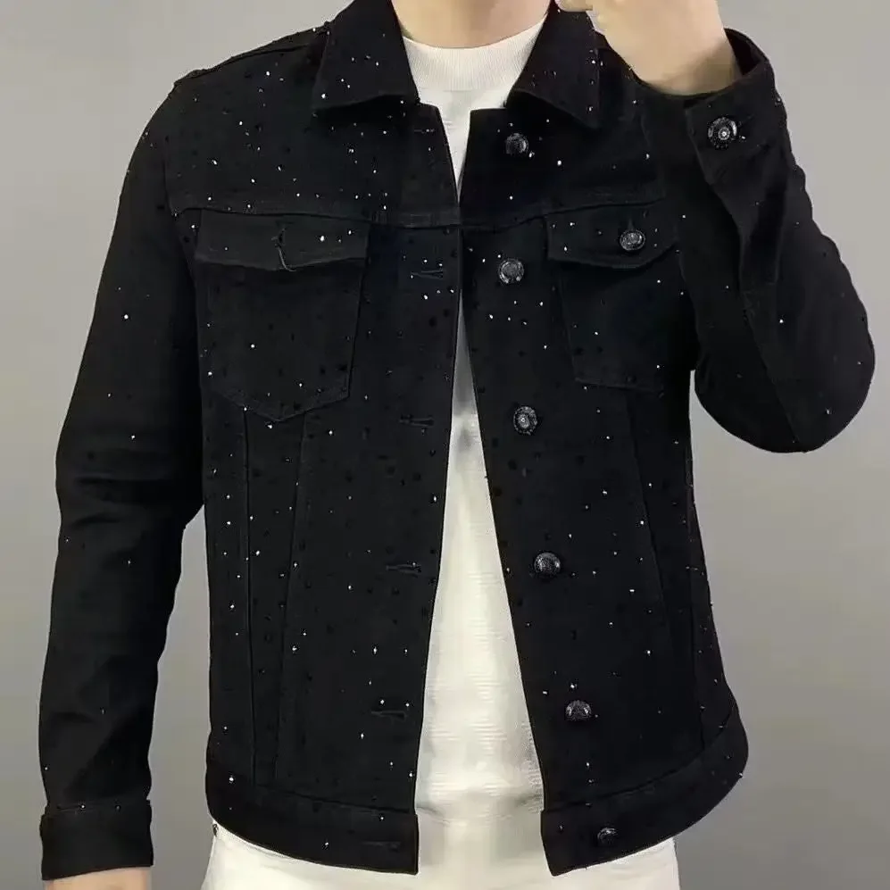 Jeans Coat for Men Button Casu - Men'S Accessories For Jeans ulasan dan harga