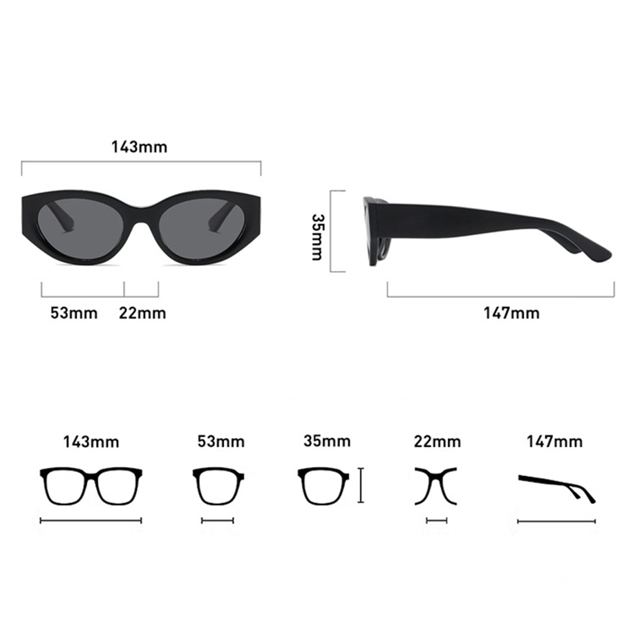 Women Men Classic Cat-Eye Pola - Men Accessories Brands ulasan dan harga