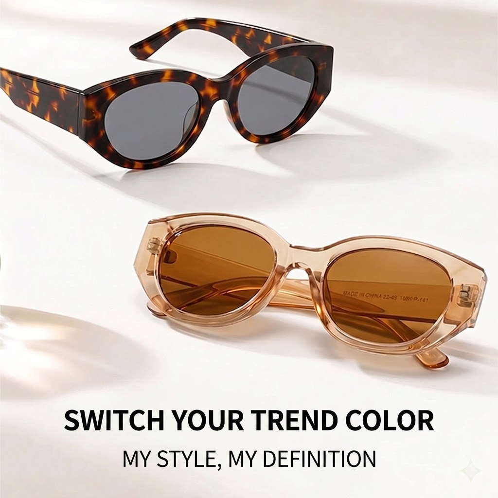 Women Men Classic Cat-Eye Pola - Men Accessories Brands ulasan dan harga