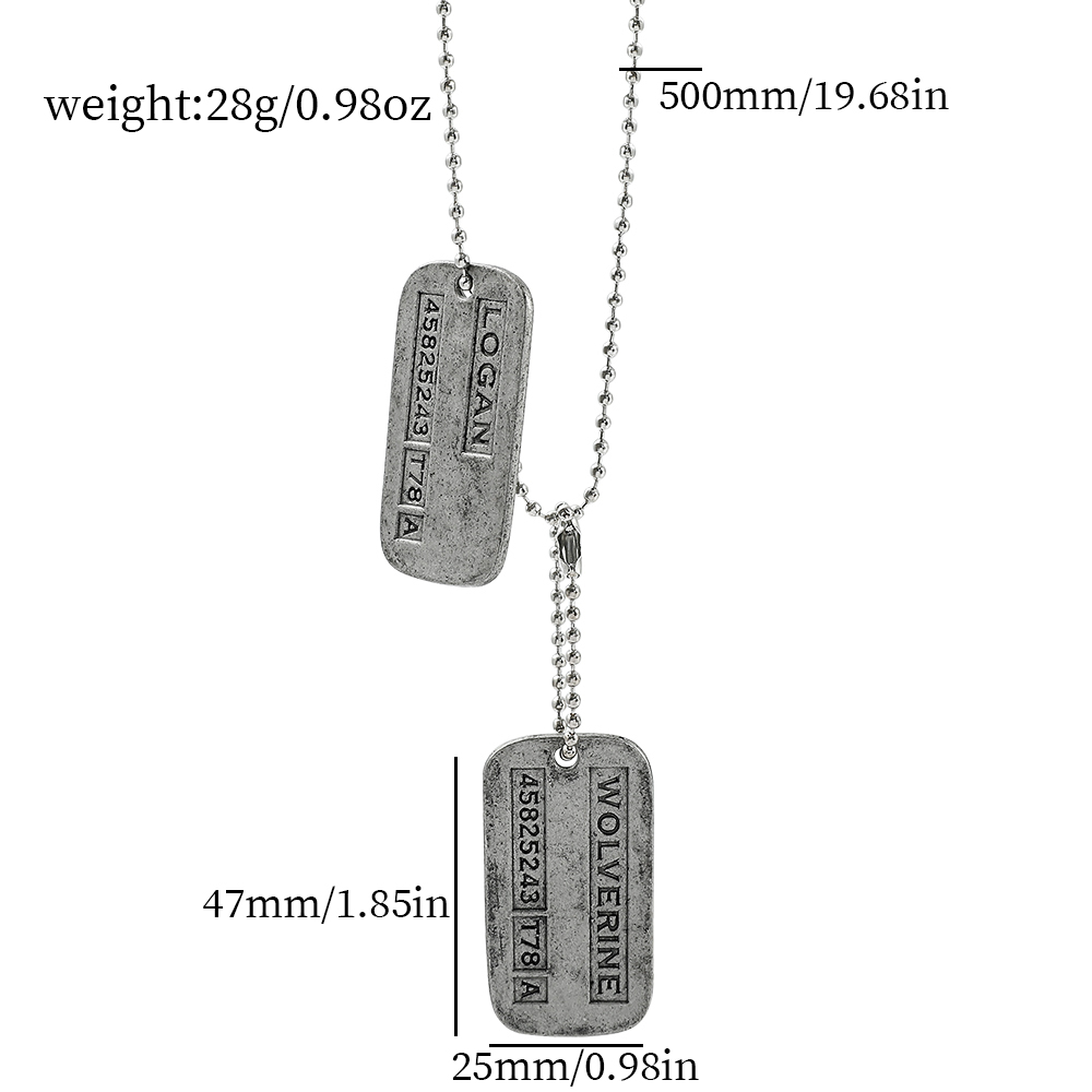X-Men Wolverine Military Card  - Men Accessories Fashion ulasan dan harga
