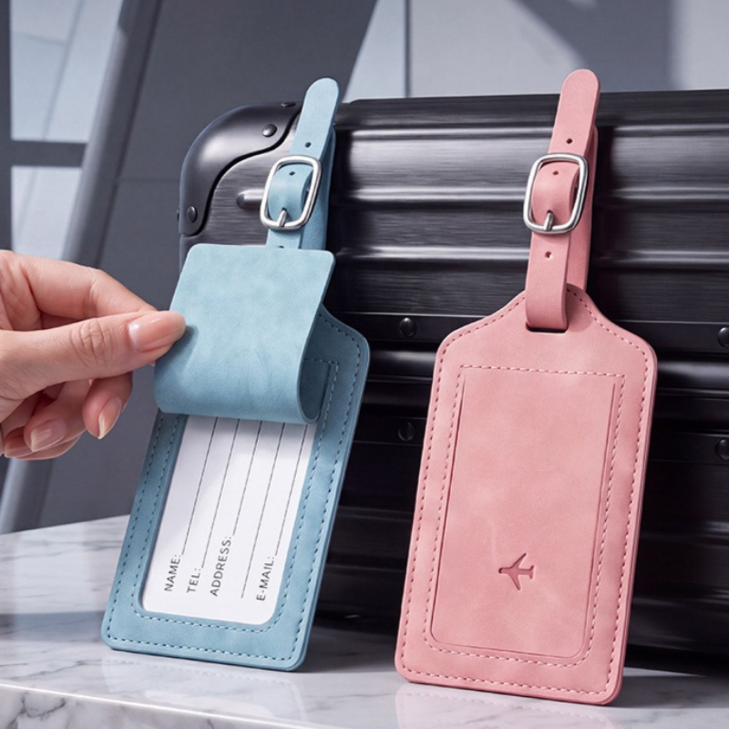 1PC PU Leather Luggage Tag Wom - Men'S Accessories Travel Bag ulasan dan harga