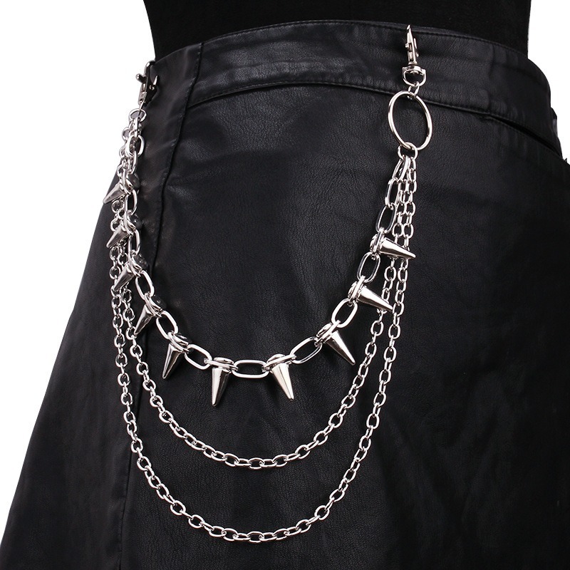 Hip Hop Punk Rock Metal Pants  - Men'S Accessories For Jeans ulasan dan harga