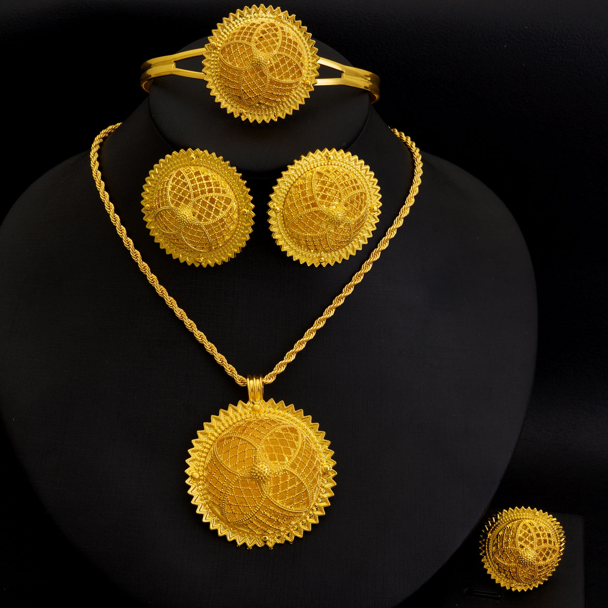 Africa Dubai Golden Color Jewe - Men'S Accessories Dubai ulasan dan harga