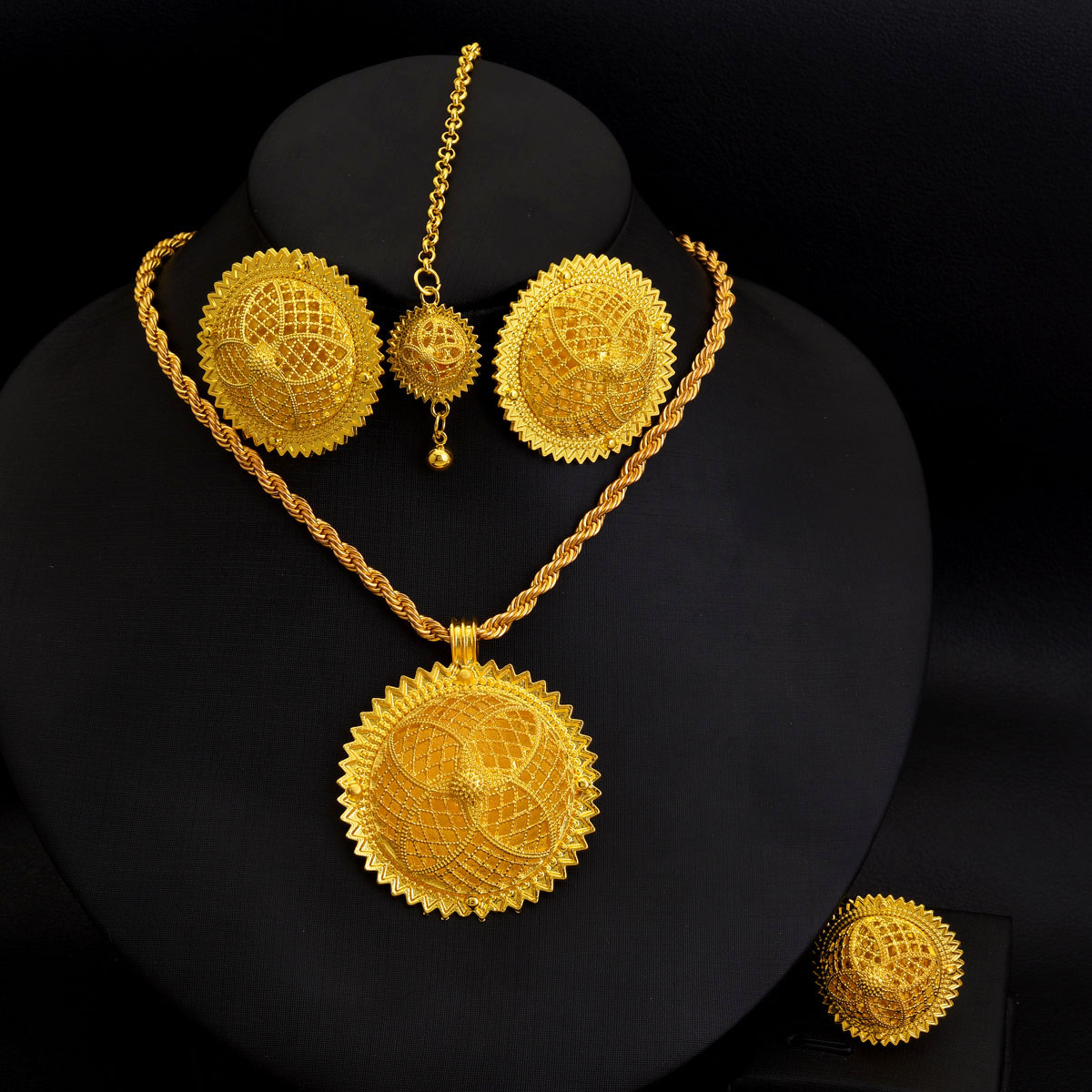Africa Dubai Golden Color Jewe - Men'S Accessories Dubai ulasan dan harga