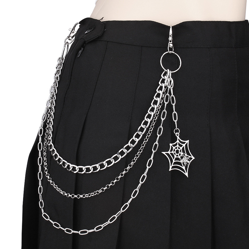 Fashion Punk Metal Pants Chain - Men'S Accessories For Jeans ulasan dan harga