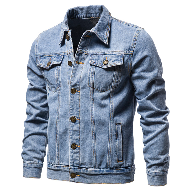 2025 Autumn Men Solid Denim Ja - Men'S Accessories For Jeans ulasan dan harga