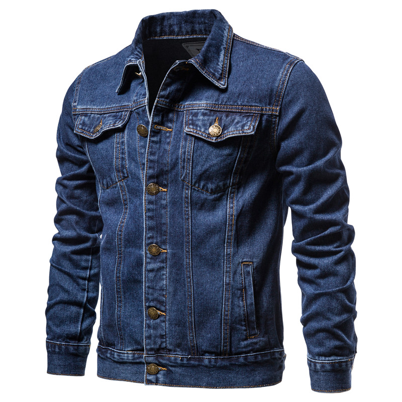 2025 Autumn Men Solid Denim Ja - Men'S Accessories For Jeans ulasan dan harga