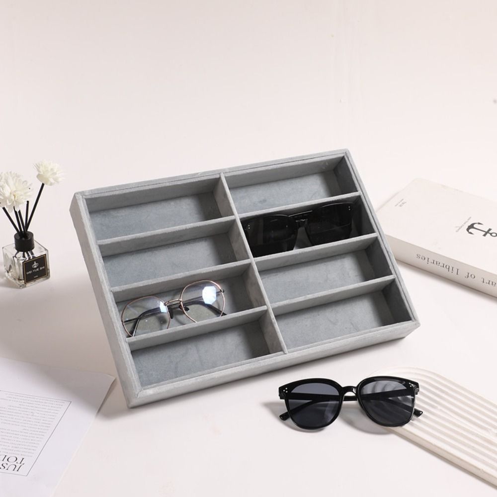 Beige Grey Sunglass Organizer  - Men'S Accessories Organizer Tray ulasan dan harga