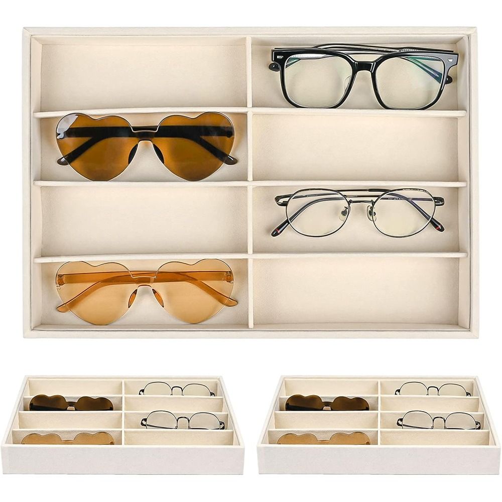Beige Grey Sunglass Organizer  - Men'S Accessories Organizer Tray ulasan dan harga