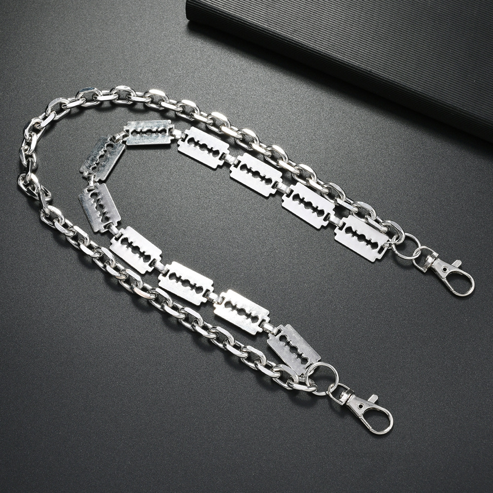 Punk Metal Chain Keychains for - Men'S Accessories For Jeans ulasan dan harga