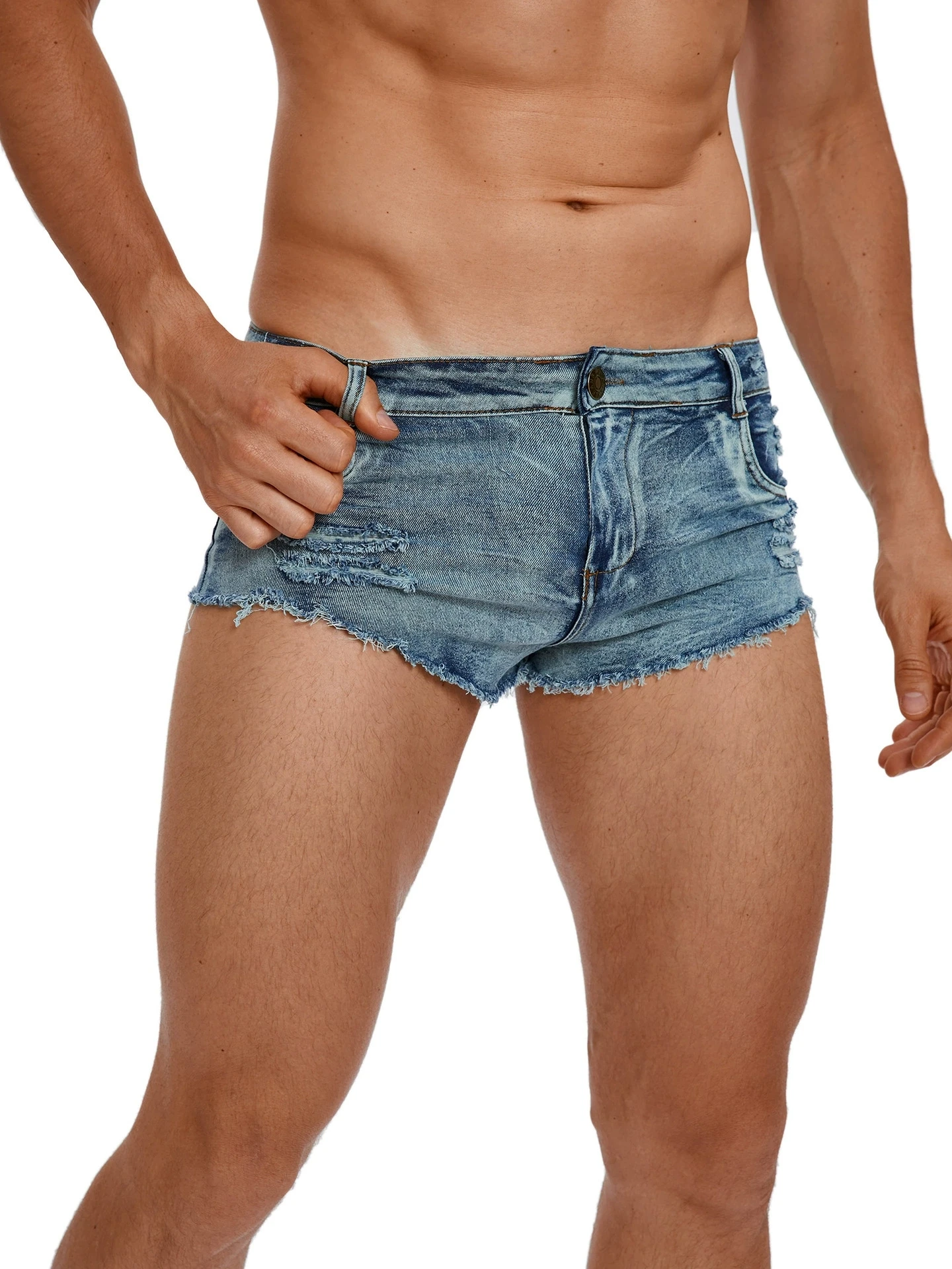 Men's Low Waist Jeans Shorts F - Men'S Accessories Clothing ulasan dan harga