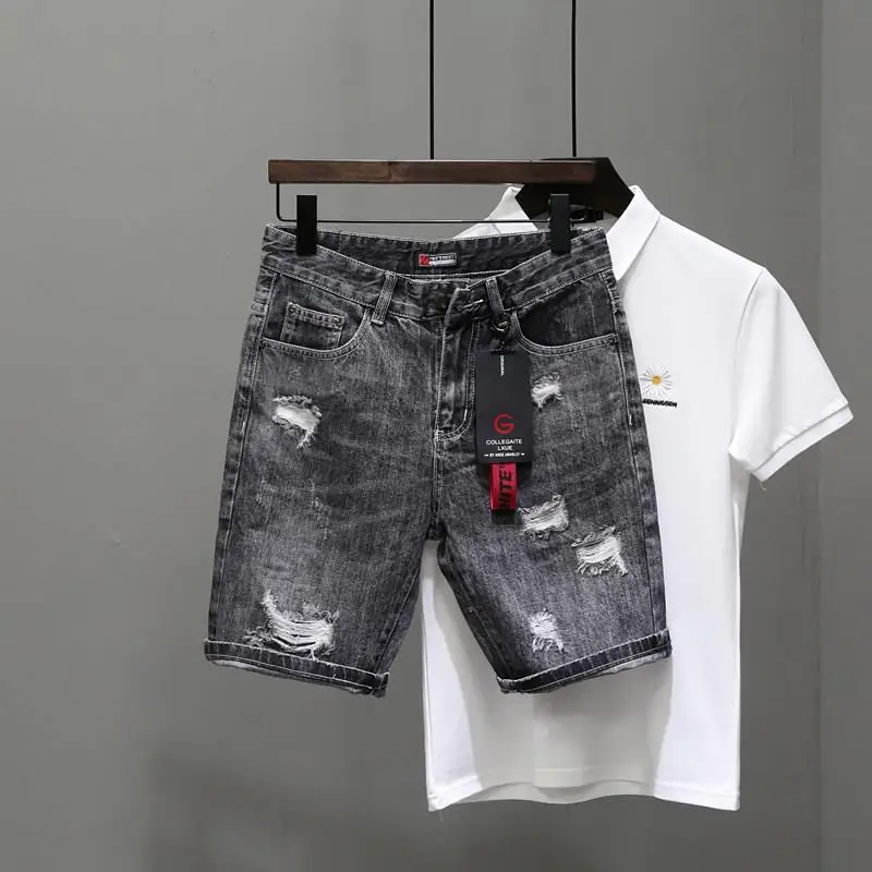 Men's Short Jeans Pants Black  - Men'S Accessories For Jeans ulasan dan harga