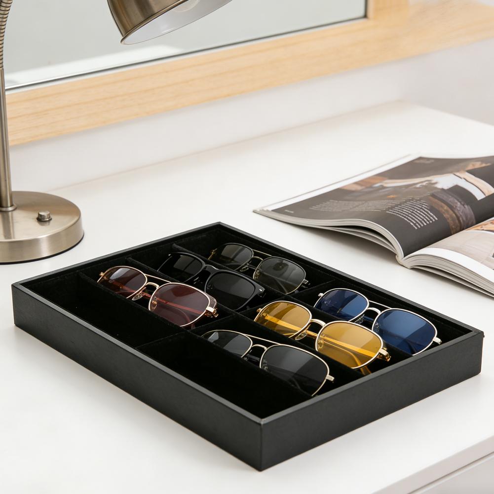 8 Grid Velvet Glasses Holder S - Men'S Accessories Organizer Tray ulasan dan harga