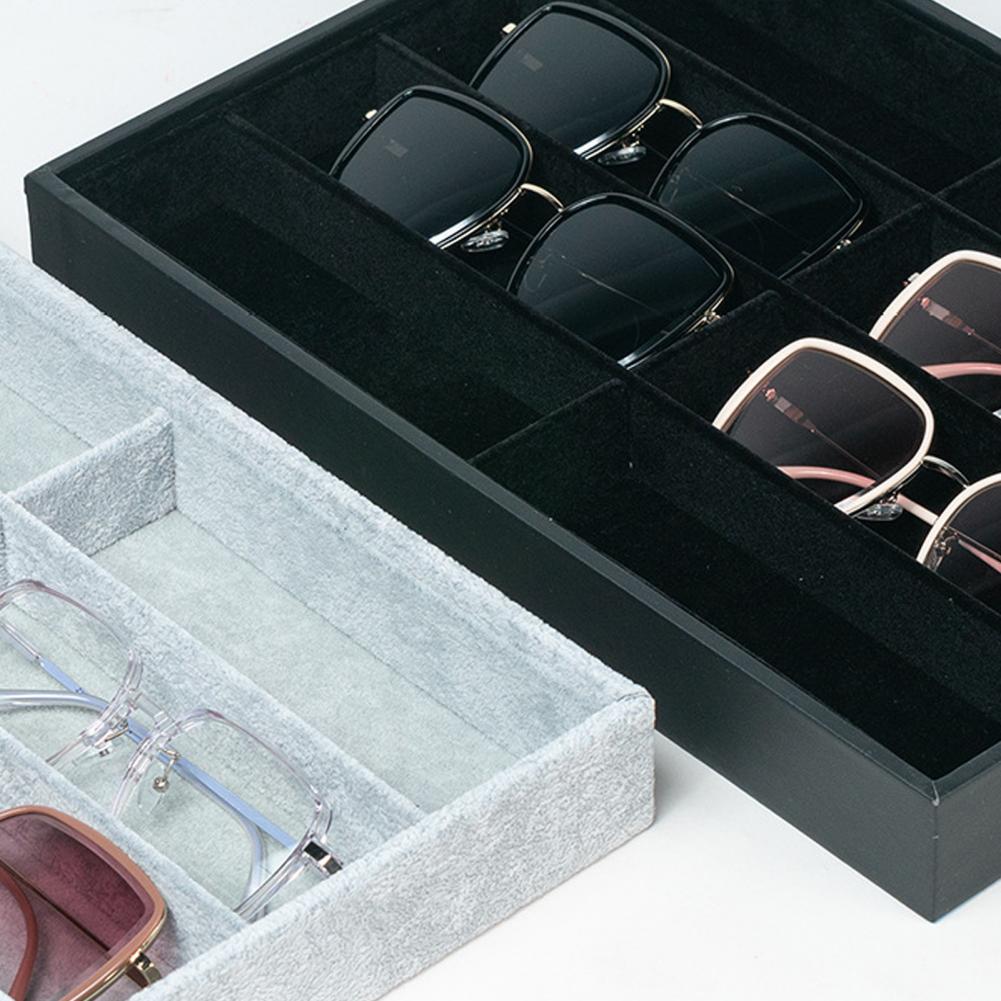 8 Grid Velvet Glasses Holder S - Men'S Accessories Organizer Tray ulasan dan harga